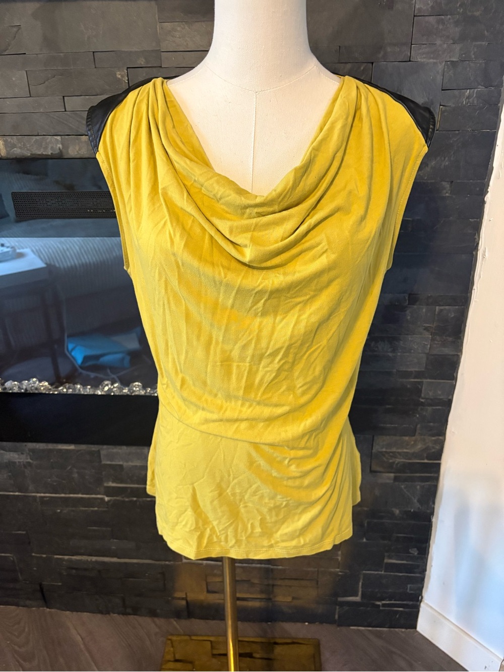 Melanie Lyne Sleeveless Draped Cowl Neck Top